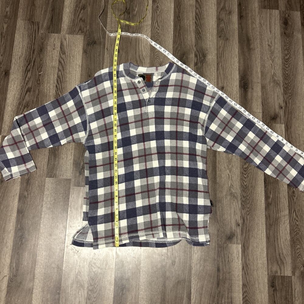 vintage iou Thermal sweatshirt XL Plaid Design